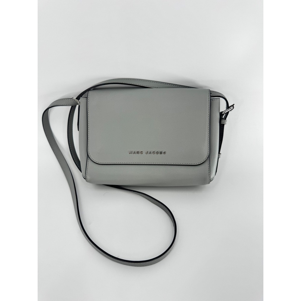 Marc Jacobs Commuter Crossbody Bag Women OS Grey Magnetic Clasp Adjustable Strap